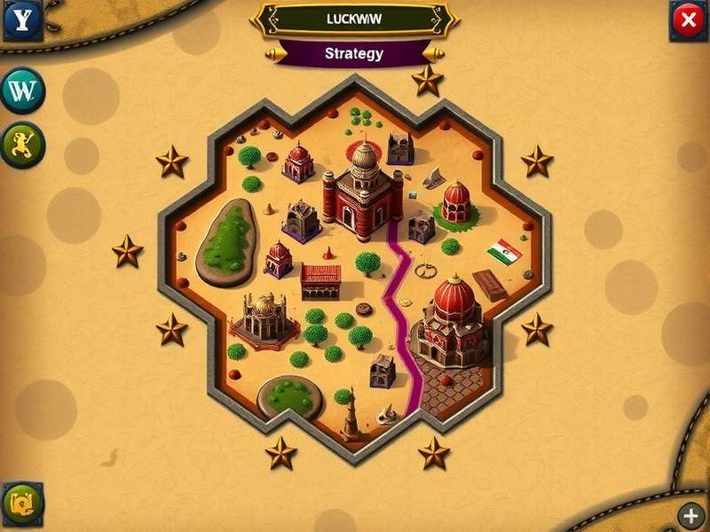 Lucknow Royal Rumble map showing Indian landmarks